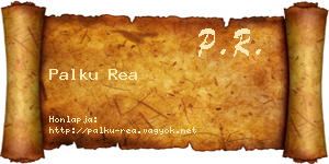 Palku Rea névjegykártya